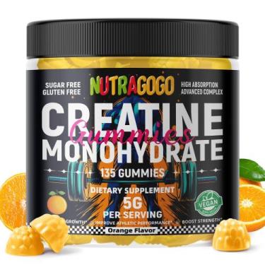 Imagem de Gomas de creatina NUTRAGOGO 5g Creatina monohidratada 135 ct