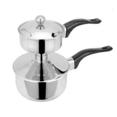 Imagem de Cuscuzeira Individual Aço Inox Para Indução 1 Litro Premium