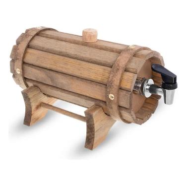 Imagem de 2X Barrica 01 Litro Artesanato Cachaça Churrasco Barril