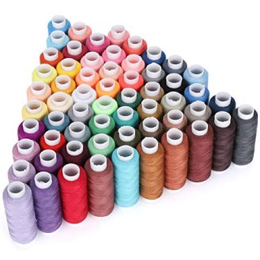 Imagem de Zerodis Kit de Linha de Costura 60 Peças, Material de Poliéster, 30 Cores Vibrantes para Costura Manual e Projetos de Máquina, Outros Suprimentos de Bordado de
