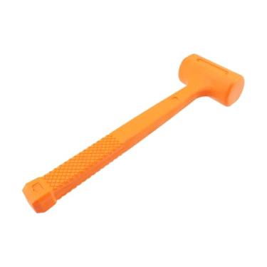 Imagem de Geesatis 1 martelo de borracha, martelos pequenos de sopro macio de 900 g, martelo morto, molde unibody, sem rebote, laranja