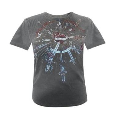 Imagem de Camiseta Masculina Ellus Knifes & Heart Cinza-Masculino