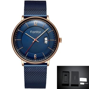 Imagem de Relógio Masculino Fantor Wf1024g à Prova D'água Azul
