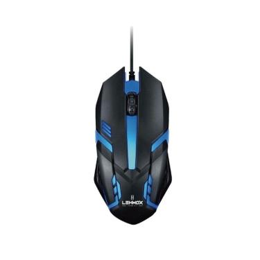 Imagem de Mouse Gamer Com Fio Usb Lehmox Led Rgb Design 1,35M 1200
