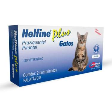 Imagem de Vermífugo Helfine Plus Gatos 2 Comprimidos - Agener