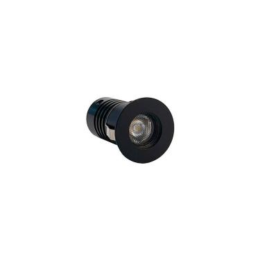 Imagem de Spot De Embutir Nordecor Auko Mini Redondo Led Alto Irc 90 1w Bivolt Preto 3000k Luz Amarela 6529