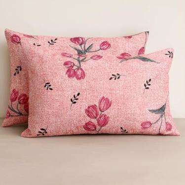 Imagem de Kit 2 Fronhas Avulsas Estampadas Para Travesseiro Malha 100% Algodão Toque Macio Com Zíper Hotel Pousada (Modelo 4, 70x45 cm)