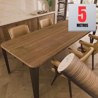 Imagem de Papel de Parede PREMIUM 1 ROLO = 5 METROS Madeira Tabaco Claro 5m x 45