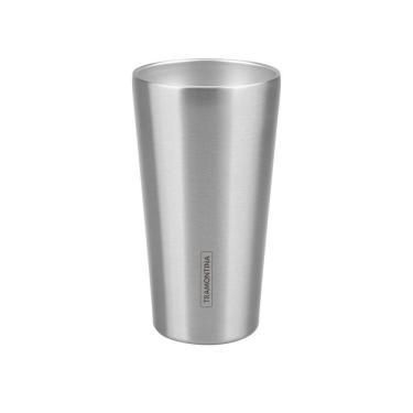 Imagem de Copo Térmico Tramontina Exata Em Aço Inox Sem Tampa 420 Ml