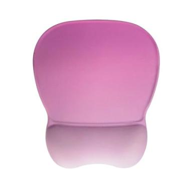 Imagem de Mouse pad ergonômico com descanso de pulso em gel, mouse confortável com base antiderrapante e superfície lisa - suporte de pulso para alívio da dor para computador, laptop, escritório e uso doméstico