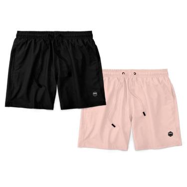 Imagem de Kit 2 Shorts Bermuda Masculino Básico Mauricinho Tactel-Masculino