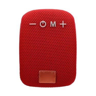 Imagem de Diyeeni Alto-falante Bluetooth Portátil para Bicicleta, Alto-falante Sem Fio à Prova D'água Com Montagem No Guiador e Clipe Traseiro, Suporte para Rádio FM, 2 Horas de Reprodução, para (Vermelha)