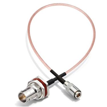 Imagem de Bingfu DIN 1.0/2.3 macho para BNC fêmea 75 ohm cabo vedio SDI 30 cm 12 pol. para HD SDI 3G SDI câmera vedio gravador auxiliar monitor áudio Gateway Hub transmissor roteador sincronizador sincronizador