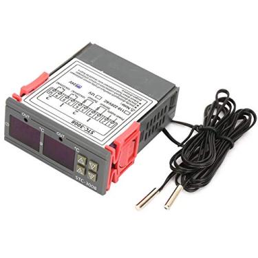 Imagem de Fafeicy Termostato Digital, Controlador de Temperatura do Sensor de Sonda Duplo Com Display Duplo, Controle de Temperatura STC-3008-55 ° C ~ + 110 ° C, Configurações Ajustáveis, Leituras Claras,