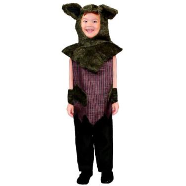 Imagem de Fantasia de Lobo Mau Infantil de Halloween Com Capuz