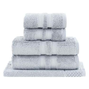 Imagem de Jogo Toalha Algodão Egípcio 5 Peças Azul Buddemeyer