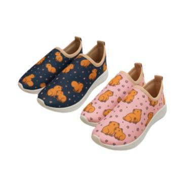 Imagem de Tênis Infantil Menina Estampado Leve Conforto Calce Fácil-Feminino