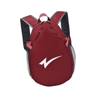 Imagem de Generic Mochila de tênis/badminton de grande capacidade, portátil, com alça de ombro ajustável para exercícios e atividades ao ar livre, Vermelho