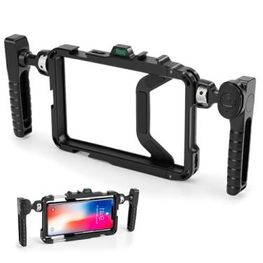 Imagem de Kit Básico Universal de Gaiola de Celular de liberação Rápida, Suporte Universal para Celular, Kit de Equipamento de Vídeo para Smartphone com Alças, Cage Uanzi