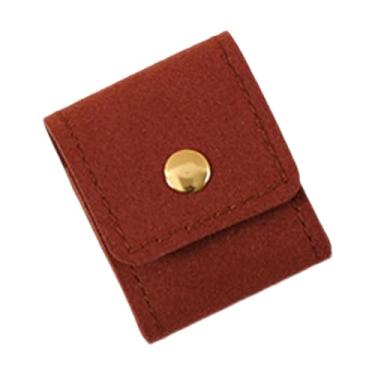 Imagem de LCSVCCXA Conjunto de 3 Mini Estojos de Viagem para Joias, Porta-Joias Portátil com Pequenos Acessórios para Férias, Casamentos, Praia E Festas, Marrom