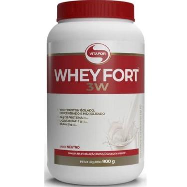 Imagem de Whey Fort Vitafor Proteína Concentrada para Ganho de Massa e Recuperação Muscular Rápida-Unissex