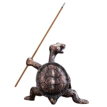 Imagem de Mini Incensário Tartaruga em Pé Porta Incenso Vareta Metal