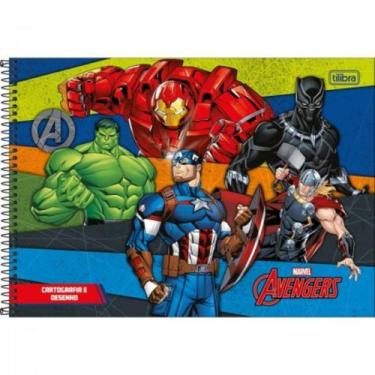 Imagem de Caderno Cartografia E Desenho Avengers 80fls Capas Sortidas - Tilibra