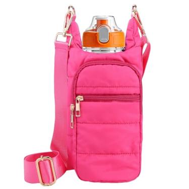 Imagem de Suporte para garrafa de água com alça bolsa de transporte para garrafa de água acolchoada bolsa tiracolo Hydro Bag para mulheres caminhando