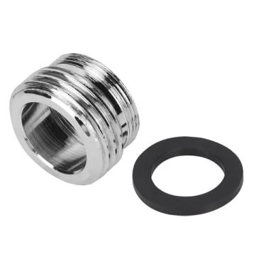 Imagem de GLOGLOW Adaptador de Válvula para Equipamento de Cerveja, Latão Cromado, Conecta Mangueira de Jardim, para Fabricação de Cerveja e Jardinagem Doméstica, Rosca Dupla 15/16"-27 Macho e 55/64"-27