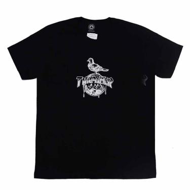 Imagem de Camiseta Thrasher Magazine X Anti Hero Cover The Earth - Preto-Masculino