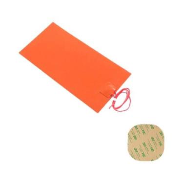 Imagem de Almofada De Aquecimento De Silicone Laranja 12V 220V Impermeável Flexí