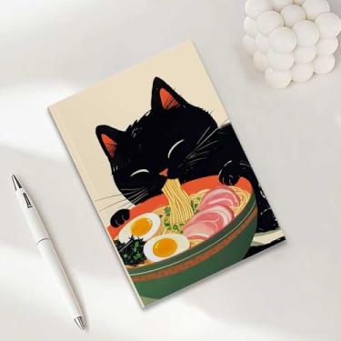Imagem de Caderno de gato, caderno A5 para anotações de escritório, agenda de 21 x 14,7 cm, agenda de viagem, presentes para amantes de gatos-35