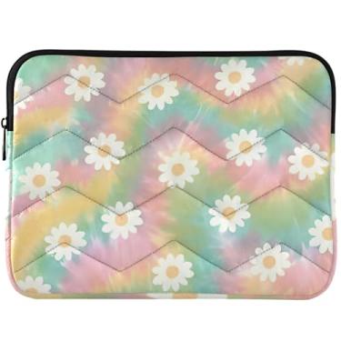 Imagem de Capa para notebook personalizada ondulada listrada floral fofa capa para notebook fofa universal 13-14 polegadas capas de computador fofas para MacBook Pro 13 polegadas