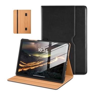 Imagem de DTTO Capa para Samsung Galaxy Tab A11+/A11 Plus/A9+ Plus de 11 polegadas (2023/2025), capa fólio de couro premium com alça de mão para visualização em vários ângulos e despertar/hibernar