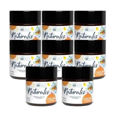 Imagem de Curcumina com Óleo de Peixe Naturalis com 60 Cápsulas, 8 Unids