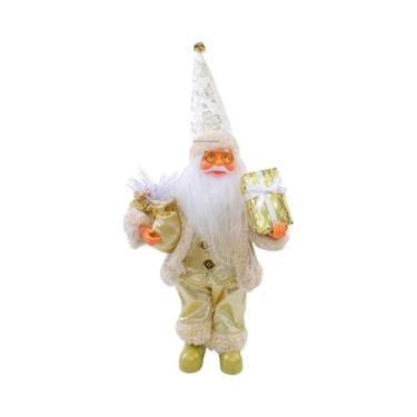 Imagem de Boneco De Papai Noel Em Pé, Enfeite De Natal, Decoração De Janela Para