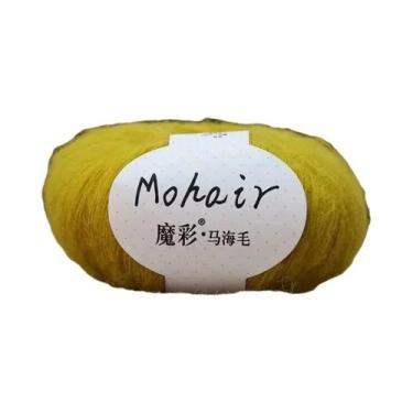 Imagem de Fio De Mohair Macio 25g 160m Para Tricô Manual E Crochê, Lã Para DIY D