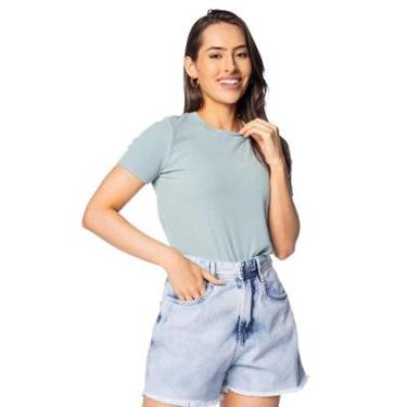 Imagem de Blusa Feminina Biamar Canelada Verde Claro-Feminino