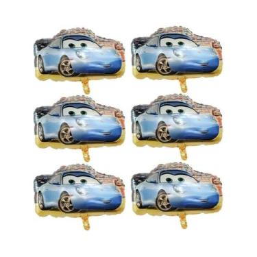 Imagem de Balões De Alumínio Disney Lightning McQueen Para Crianças, 6 Peças, De