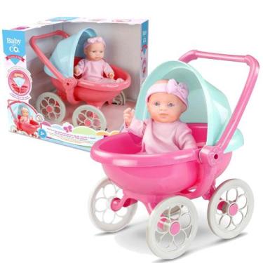 Imagem de Boneca Bebê com Carrinho de Bebê para Empurrar Original Roma - Roma Br