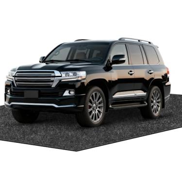 Imagem de Tapete de garagem extragrande 2,8 x 56 m – Tapete de estacionamento resistente absorvente de óleo com suporte à prova d'água e antiderrapante – Protetor de chão lavável e reutilizável para garagem