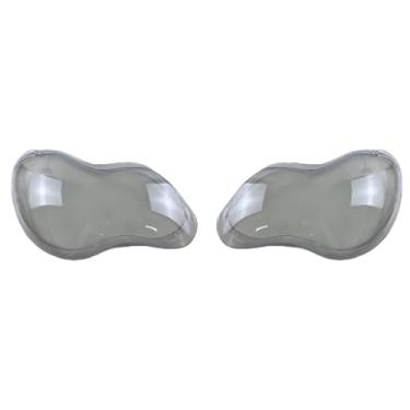 Imagem de Tampa do farol dianteiro compatível com Geely Ziyoujian 2008 2009 2010 Tampas de luz automática Farol dianteiro de vidro, abajur transparente, tampa da lente(A Pair)