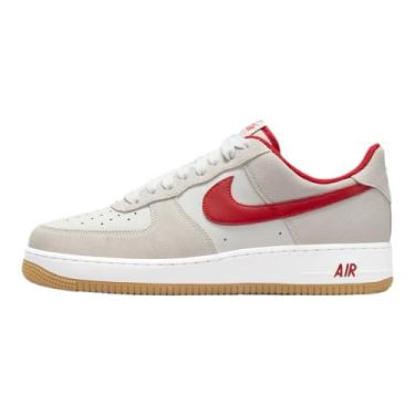 Imagem de Nike Tênis masculino Air Force 1 '07 LV8 (branco Summit/branco/amarelo/vermelho), Summit branco/branco/amarelo goma/vermelho universitário, 42