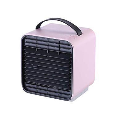 Imagem de Refrigerador de ar portátil com carregamento usb portátil íon negativo mais ventilador de resfriamento de água pequeno estudante desktop ventilador de ar condicionado, azul (Color : Pink)