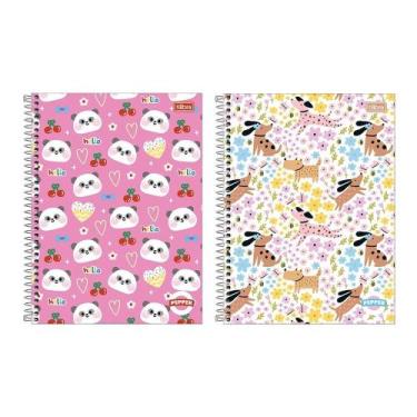 Imagem de Caderno Espiral Tilibra Universitário Capa Dura 20 Matérias Pepper Fem