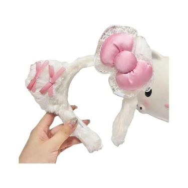 Imagem de Tiara De Renda Hello Kitty Kuromi Sanrio, Acessórios De Cabelo Com Laç