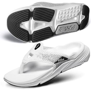 Imagem de PCSsole Sandálias femininas para fascite plantar – chinelos com suporte de arco alto com almofada confortável e sola de borracha – sandálias ortopédicas de recuperação – pés chatos – dor no arco – dor