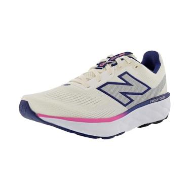 Imagem de New Balance Fresh Foam 520 V9 feminino, Angora/Ostra azul, 9.5 Wide