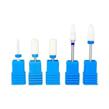 Imagem de Conjunto De Brocas De Cerâmica Para Unhas 5 Peças Ferramentas Elétrica