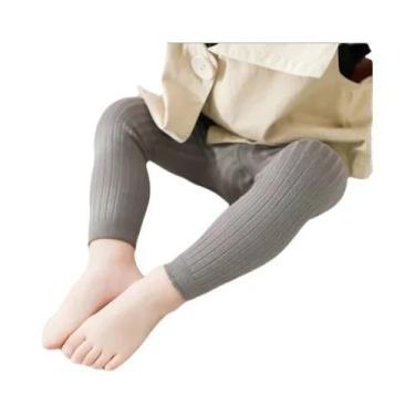 Imagem de Leggings Tricotadas Para Meninas E Meninos, Calças Sólidas Para Bebês 